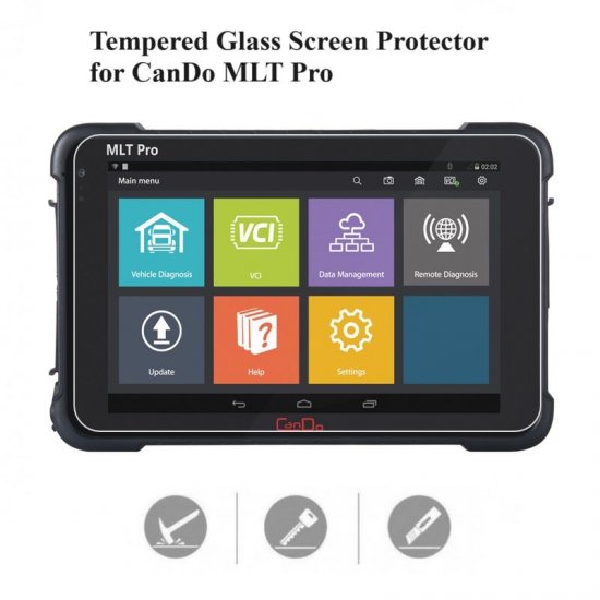 Tempered Glass Screen Protector for CanDo MLT Pro Scan Tool - Click Image to Close